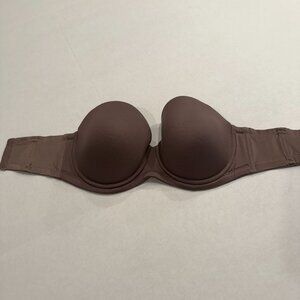 Wacoal Red Carpet Strapless Bra 34DDD Gray Silicone Grip 854119
